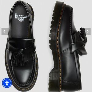 Dr. Marten Adrian Bex smooth Black Tassel Loafers